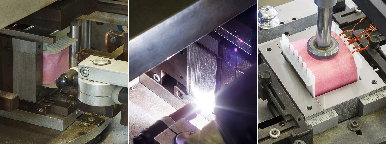 Magnetic core assembling
